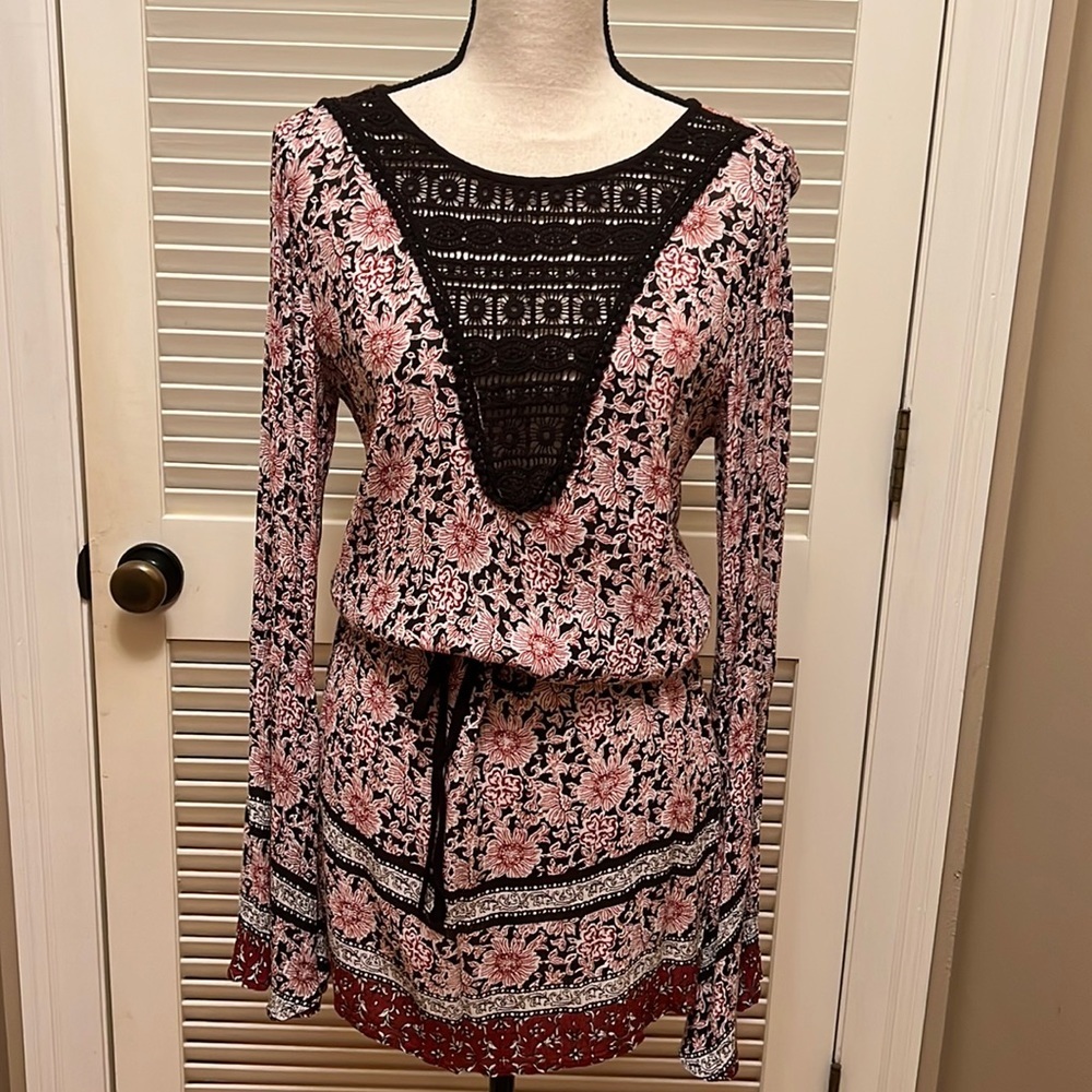 42. Band Of Gypsies Dress with Lace, Floral